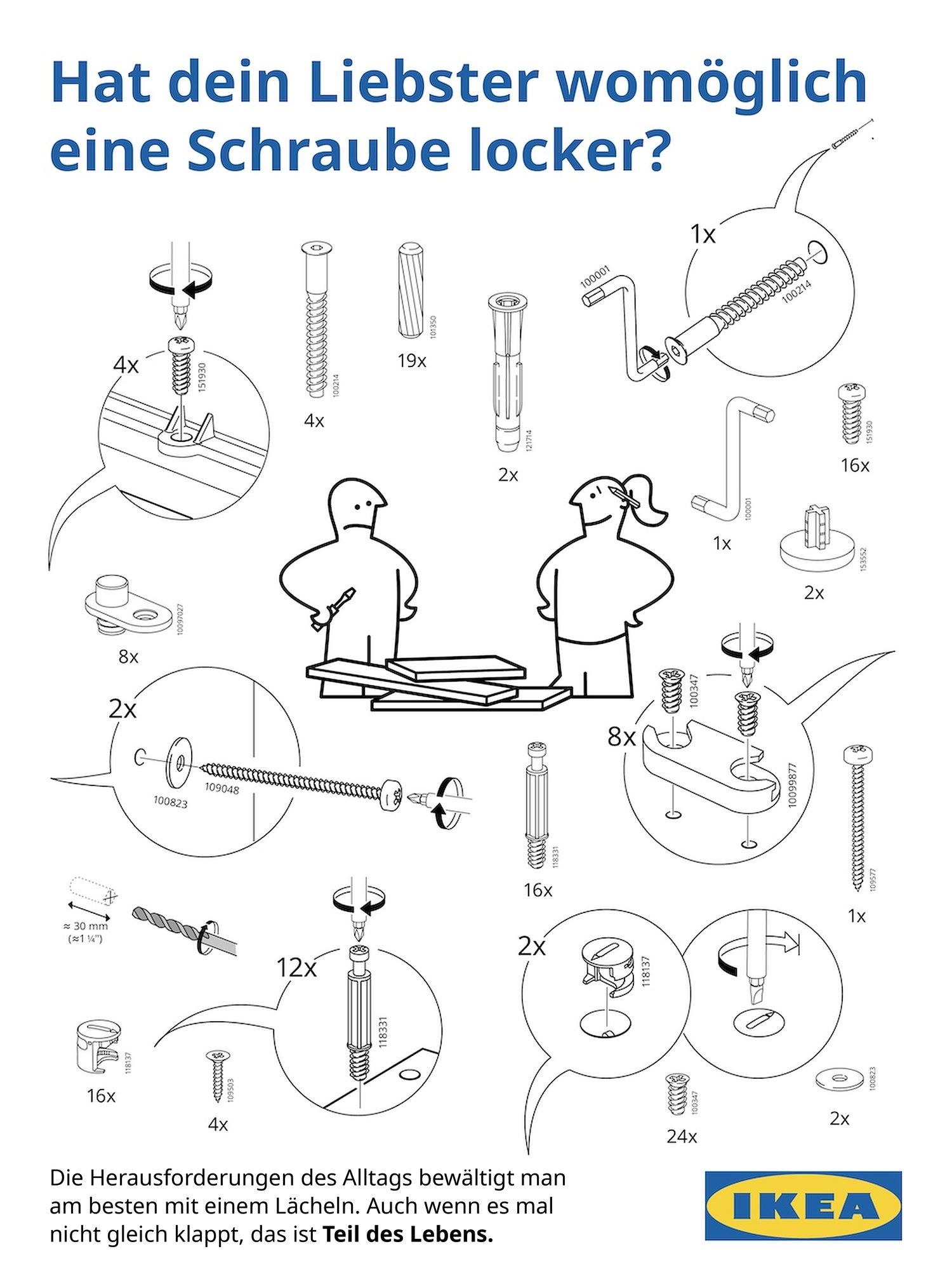IKEA: Schraube locker