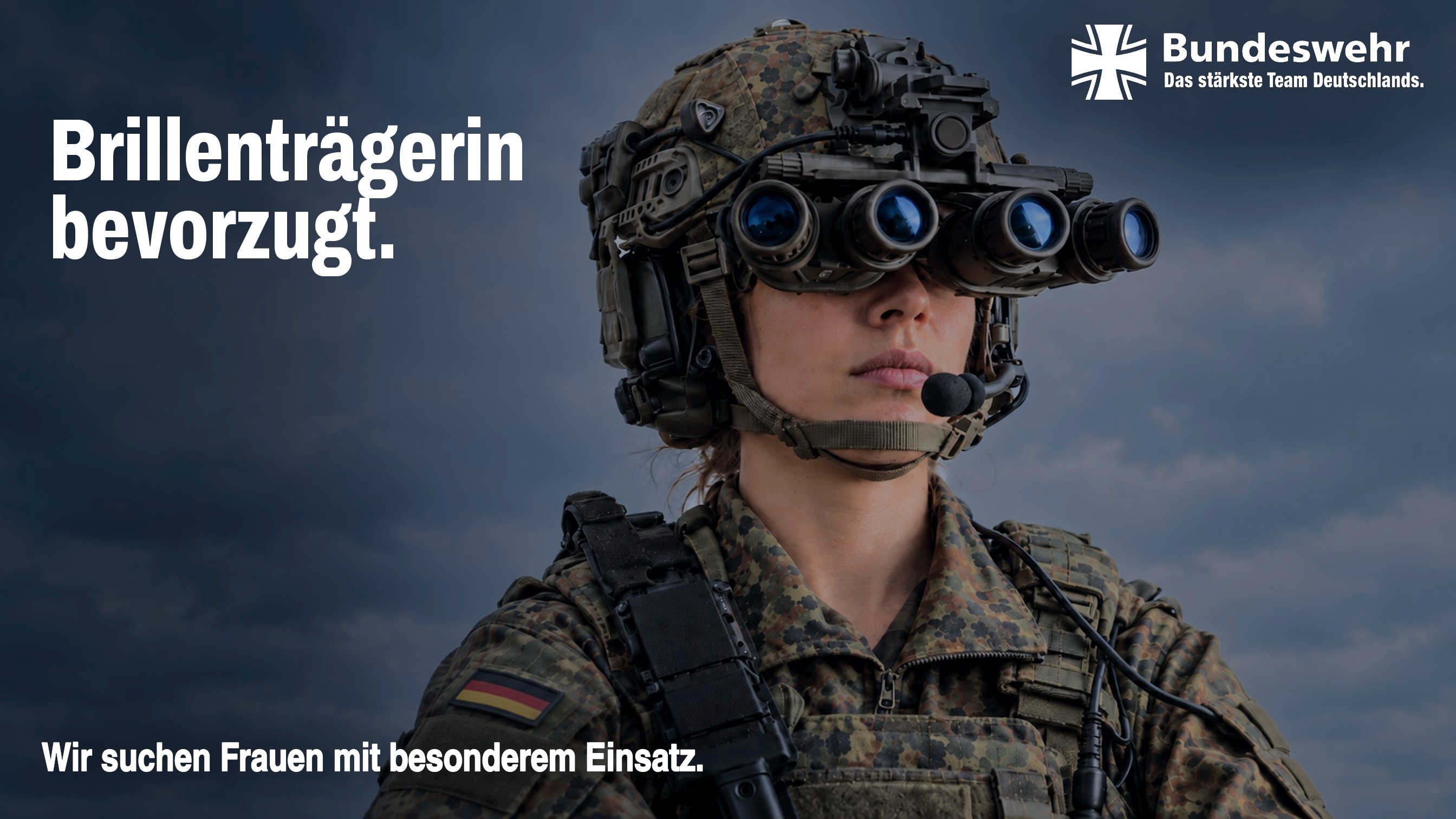 Bundeswehr: Brillenträgerin bevorzugt.
